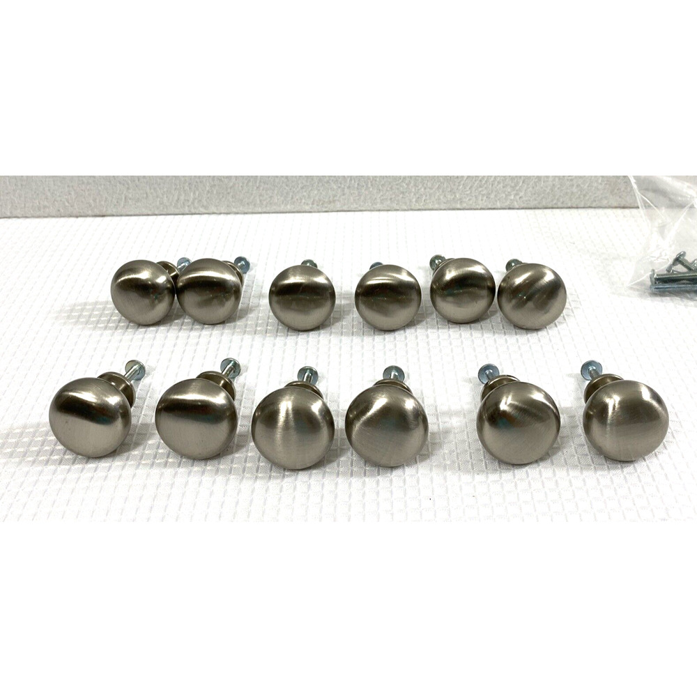 12 Silver Metal Cabinet Knobs Dresser Drawer Door Pull Handles Home‎ Decor